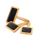 Bamboo Groom Slicker Brush With Stainless Steel Pins for Pets Dog Slicker Long Bristle Brush