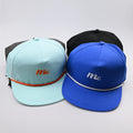 Factory High Quality Custom Embroidered Logo Patch Logo Cap Outdoor Sports Golf  5-panel Hat with Rope Snapback Hat