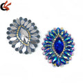 in Stock AB Crystals Iron-On Patch Sapphire Hot Fix Rhinestone Appliques for Carnival Costume Decoration for Shoes Garments Bags