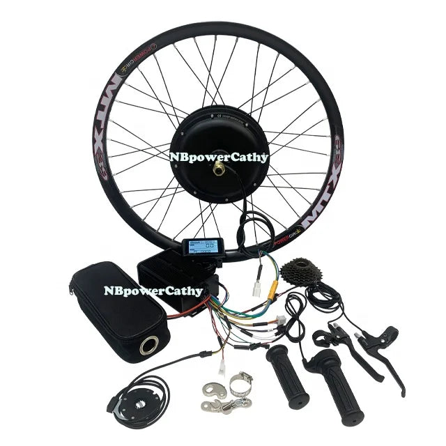70-75km/h 135mm Dropout 72V 2000W Ebike Kit Rear Electric Bicycle Wheel MTX E Bike Conversion Kit with 45A and SW900 Display