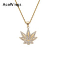 SN269   Crystal Fashion Pendant Stainless Steel Material Necklace Jewelry