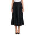 Custom Women Elegant Vintage Beautiful Embroidery Hot Selling Full Lace Long Black Skirt