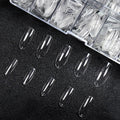 Different Styles of Acrylic Nail Tips 100/500Pcs False Gel Tips Short Nail Tips Press on Nails Rhinestone