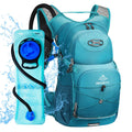 Best Small Green 3L Tactical Molle Hydration Bag for Running Cycling Hiking Mountain Bike Motorcycle with Water Bladder