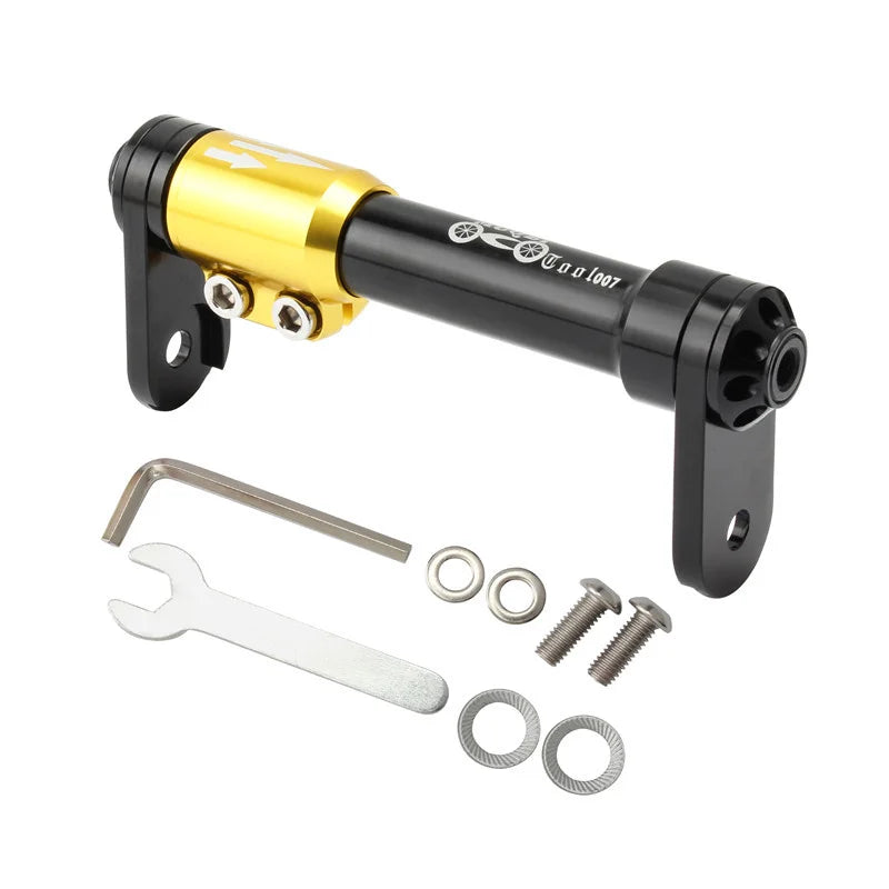 MUQZI Folding Bike Rear Cargo Rack Easywheel Telescopic Rod Extension Bar