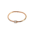 Hot Selling Titanium Steel Bracelet Women Rose Gold Diamond Fashion Simple Creative Bracelet Women