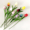 2024 Mini Pu Tulips Artificial Flowers Home Decoration Flower Real Touch Wedding Decorations Flowers