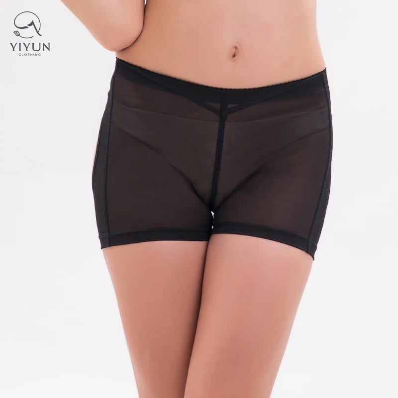 YiYun Women's Breathable Mesh Hollow Thin Spandex Medium Control Hip-Up Shaper Panties Butt Lift Hips Slimming Eco-Friendly