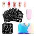 Nail Salon Supplies 6x6cm Animal Image Transfer Template DIY Nail Art Stamping Plate