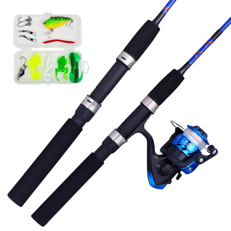 TK New Arrival 1.2m 1.5m Solid Fiberglass Ice Fishing Rod and Reel Combo Raft Rod Fishing Rod with Reel