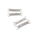 2 Rows Silver Bikini Connectors Buckle Connector Crystal clear Bikini Swimwear Connector
