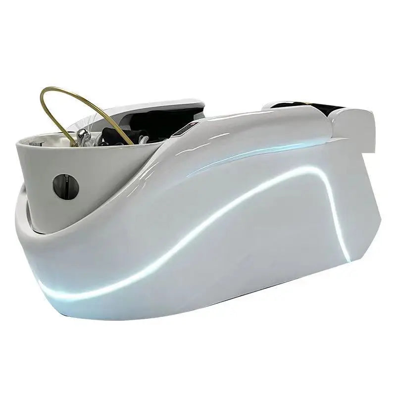 Best Price Ceramic Folding Shampoo Chair Bed for Hair Salon Barber Shop-Modern Design