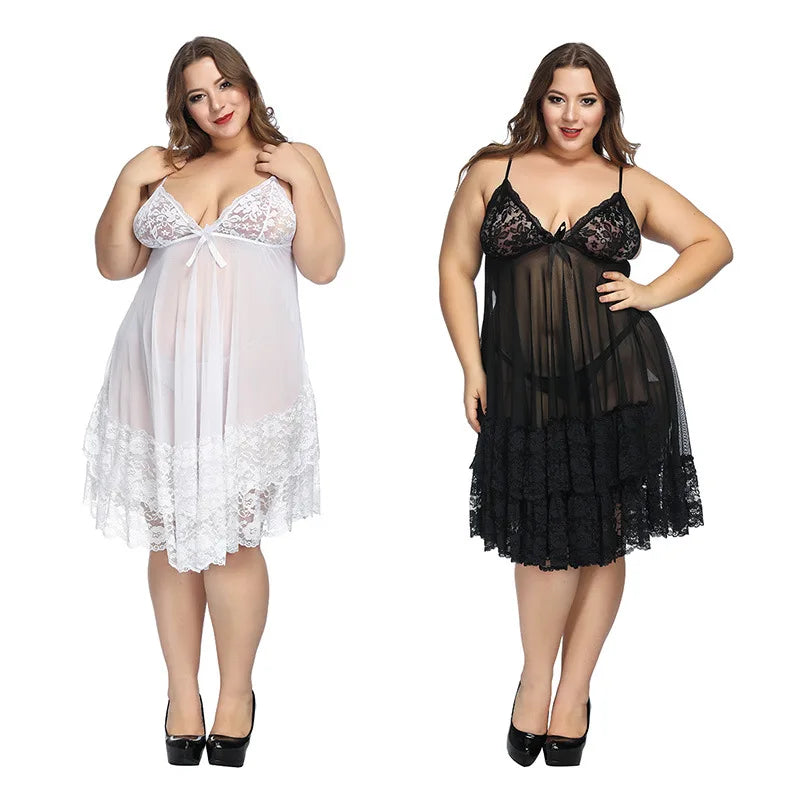 Sexy Plus Size Maxi Dresses Night Dress Ladies Western Wear Evening Women Clothing 6XL Sexy Camisole Dress Nightgown