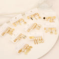 New Fashion Key Stainless Steel Earring Set Heart Lock Exquisite Fringe Earrings for Women