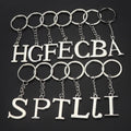 2D/3D Fashionable Metal Animal and 26 Letters Key Chain Rubber Bag Hanging Decoration Gift Keyring with Car Key Pendant