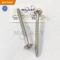 Stainless Steel Straw Rope Nail Wafer Head Chipboard U Double Thread Wood Construction Screws