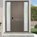 High-end Villa Aluminum Alloy Anti-Theft Front Entry Door-Durable Luxurious Modern Design Finished for Interior/Exterior Use