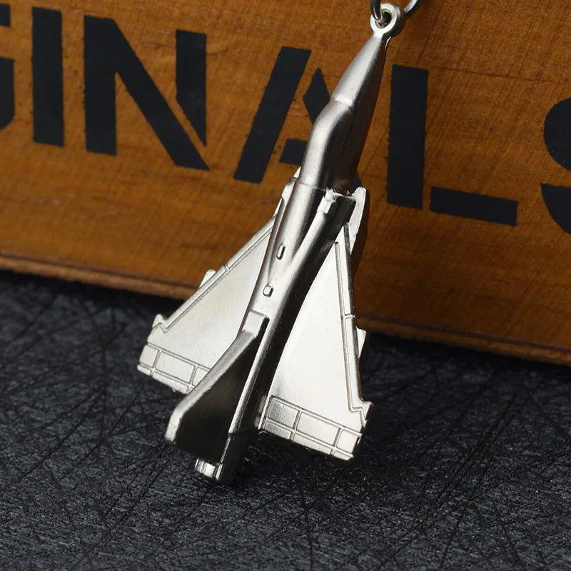 Metal Plane Model Keychain Plane Keyring F-15 Battleplane Key Chain