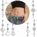New Sale Stainless Steel Cute Rhodium Plated Belly Rings Anniversary Custom Wholesale Body Jewelry