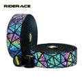 RIDERACE  Anti-slip Bicycle Handle bar Tape Light Reflective Dazzle PU EVA Cycling Handlebar Strap Racing Road Bike Grip Tapes