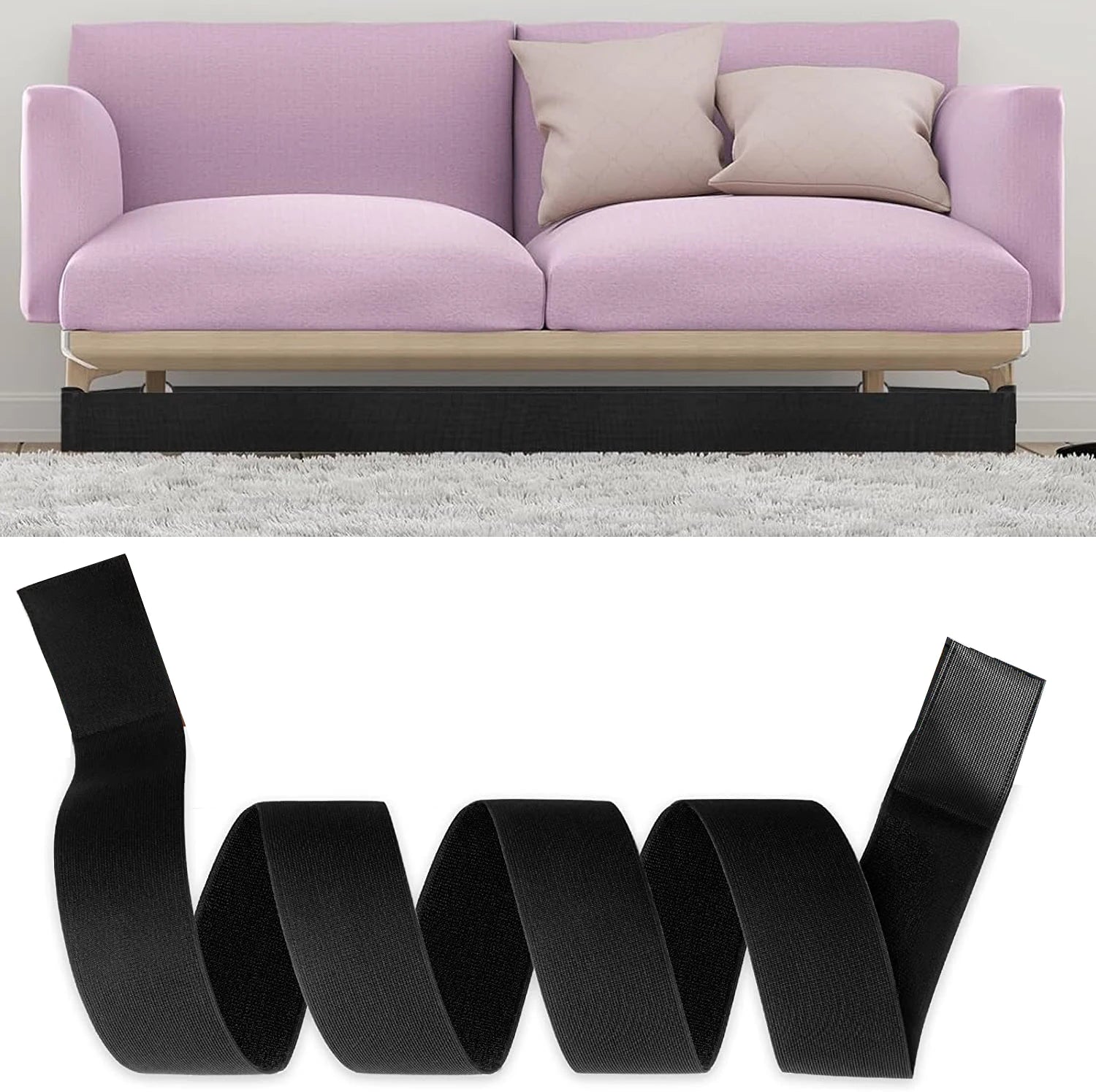 Toy Blocker for Under Couch Adjustable the Bed Blocker for Pets Bumper Guard for Stop Things Going Under Couch Furniture