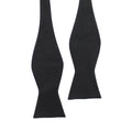 Bowtie Gentleman Tuxedo Fashion Solid Color Adjustable Woven Detachable Classic Repp Black Silk Self Tie Bow Ties for Men