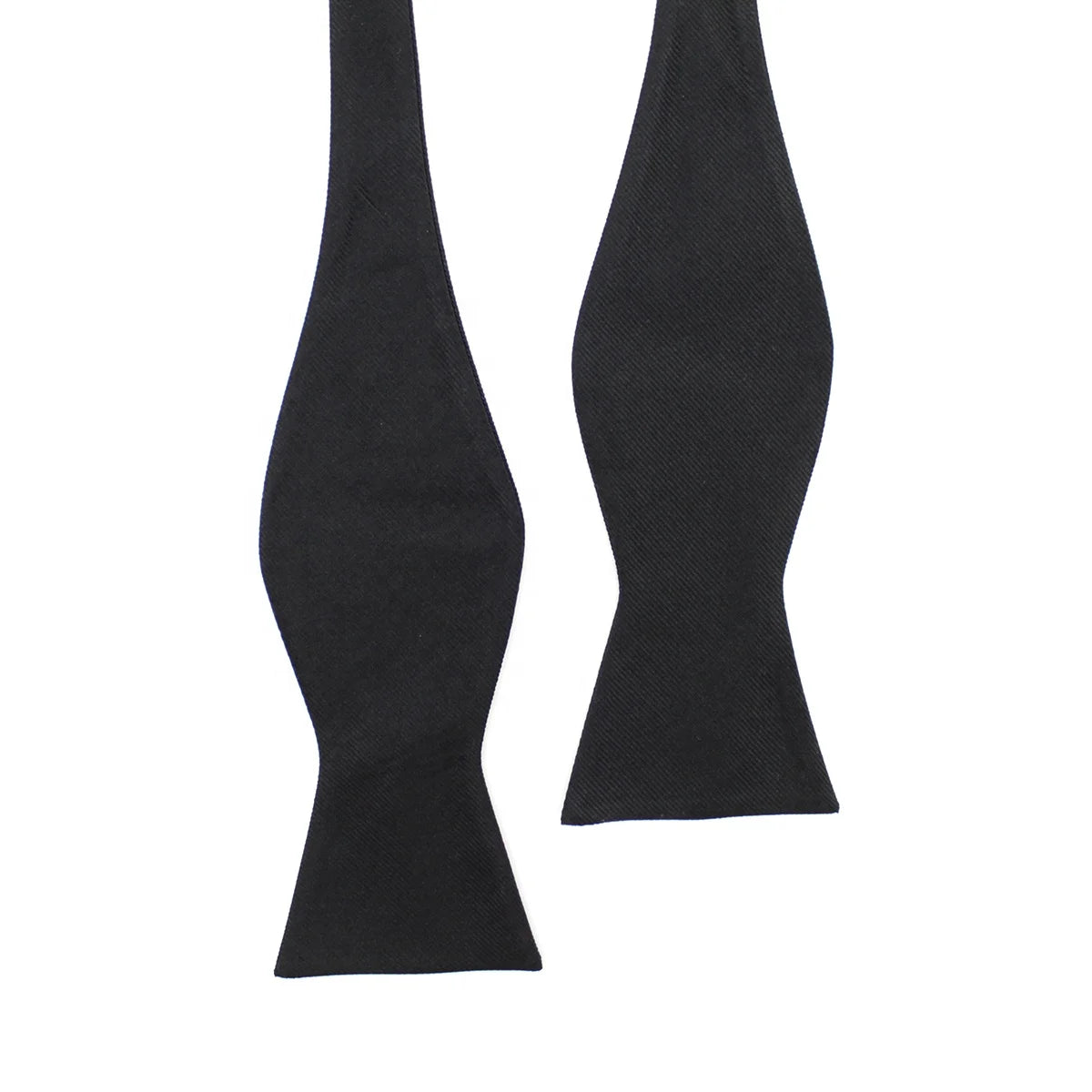 Bowtie Gentleman Tuxedo Fashion Solid Color Adjustable Woven Detachable Classic Repp Black Silk Self Tie Bow Ties for Men