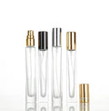 10ml Luxury Glass Perfume Spray Bottle Empty Square/Round Refillable Thick Bottom Perfume Atomizer With Aluminum Sprayer Pump