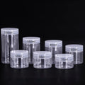 30g-150g Wide Mouth PET Clear Containers Plastic Cream Jars with Transparent Screw Cap Top Cosmetic Use Custom Logo