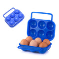 Outdoor Portable Camping Picnic BBQ Egg Box 6 Pieces Eggs Storage Box Plastic Egg Tray Box
