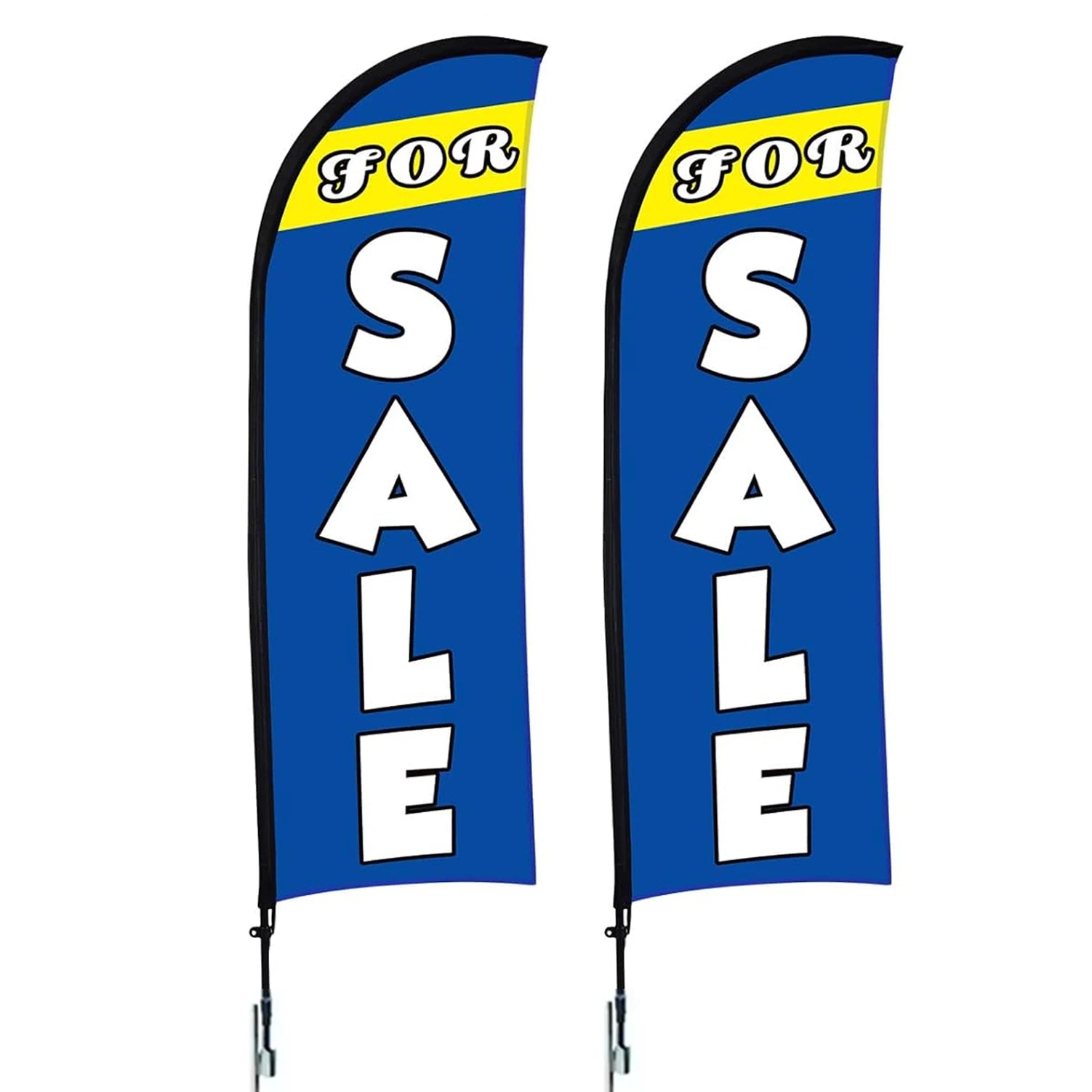 48h Fast Delivery Feather Flag Pole 100%Polyester with Glass Fiber Rod and Bracket Accounting Swooper Feather Flag Banner