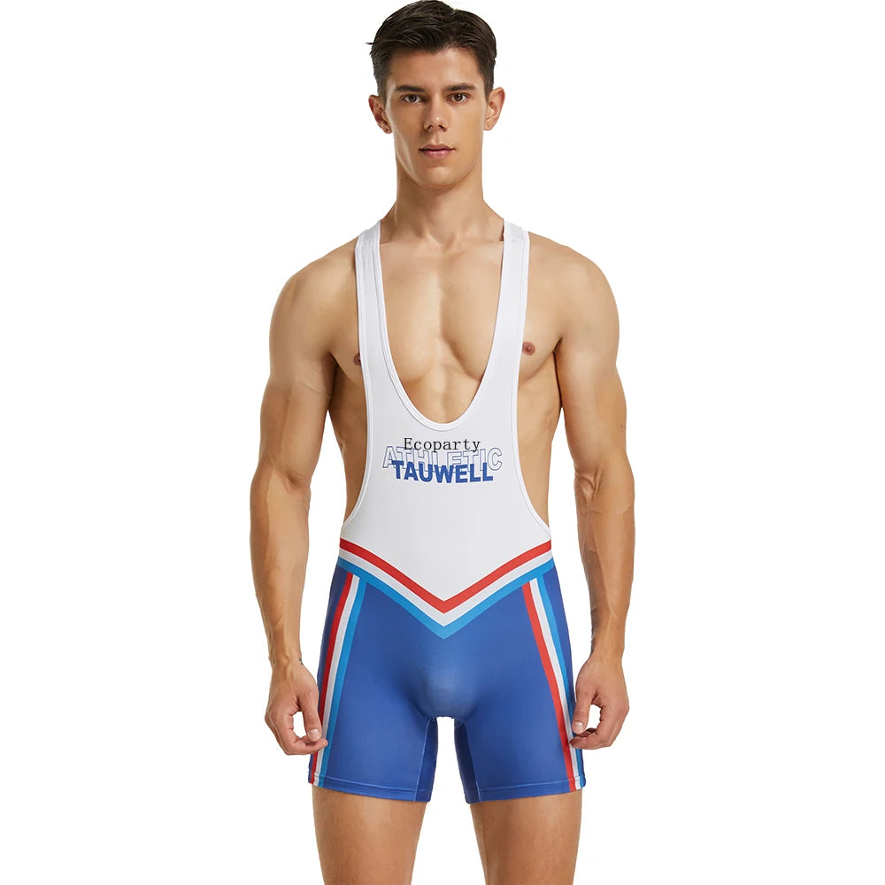 Factory BSR Mens Undershirts Bodysuit Wrestling Singlet Fitness Workout One-piece Vest Bodywear Underwear Bodybuilding Jumpsuit