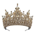 LUOXIN New Wedding Hair Accessories Handmade Colorful Crystal Bridal Tiaras