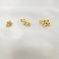 Spacer Bead for Bracelet Necklace Making Accessories 18K Gold Plated Separate Round Ball Pumpkin Beads for Jewelry Making