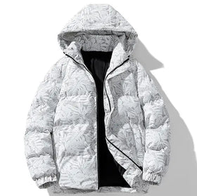 Custom Design Puff Padded Jacket for Men Oversized Men's Down Bubble Puffer Men's Down Jacket With Hooded