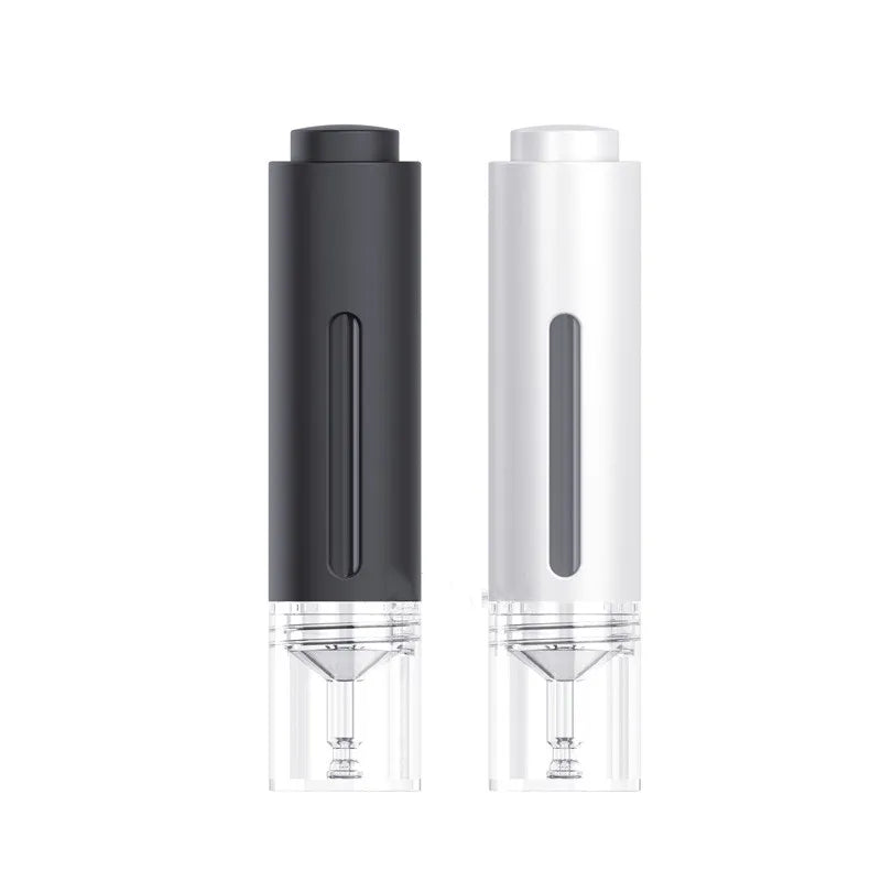 Free Sample OEM ODM New White Black 15ml Essential Oil Eye Cream Cosmetic Pressing Dropper PET Empty Bottle