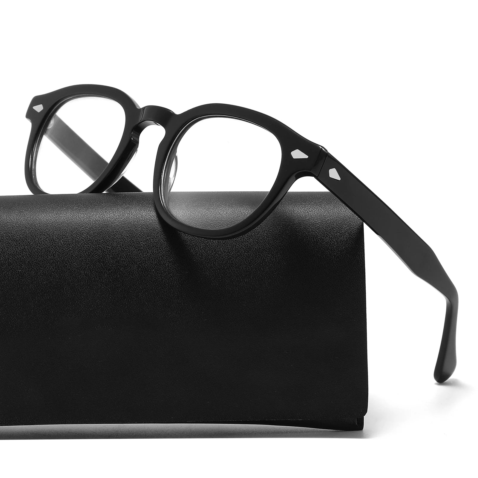 Conchen Transparent Vintage  Reading Round Retro Classic Acetate Optical Frames Eye Glasses 2022 2023