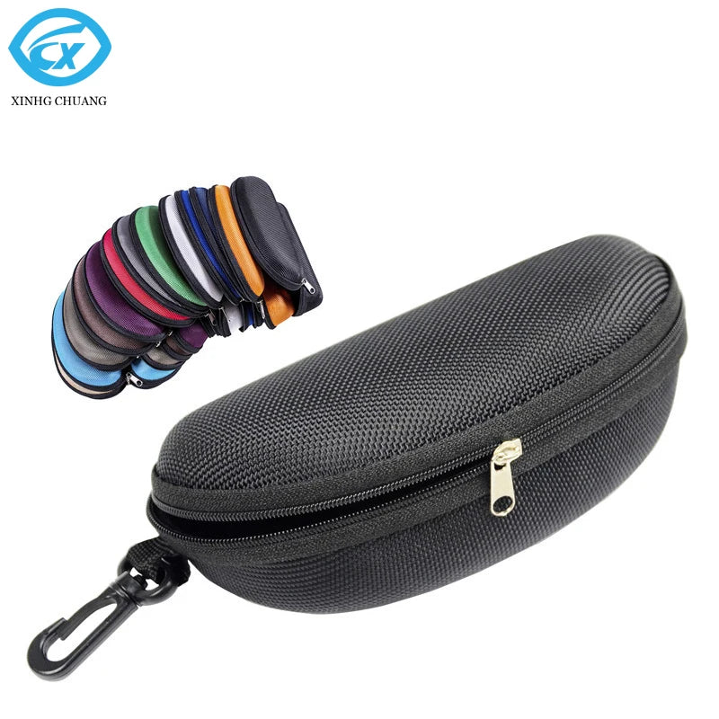 Premium Large Sunglasses Case EVA Zipper Eyeglasses Packaging Box Durable Glasses Cases with Custom Logo