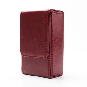 Brand New Customization Printed PU Leather Embossed Logo Poker Decks Playing Tarot Card Case Holder for Collecting Card