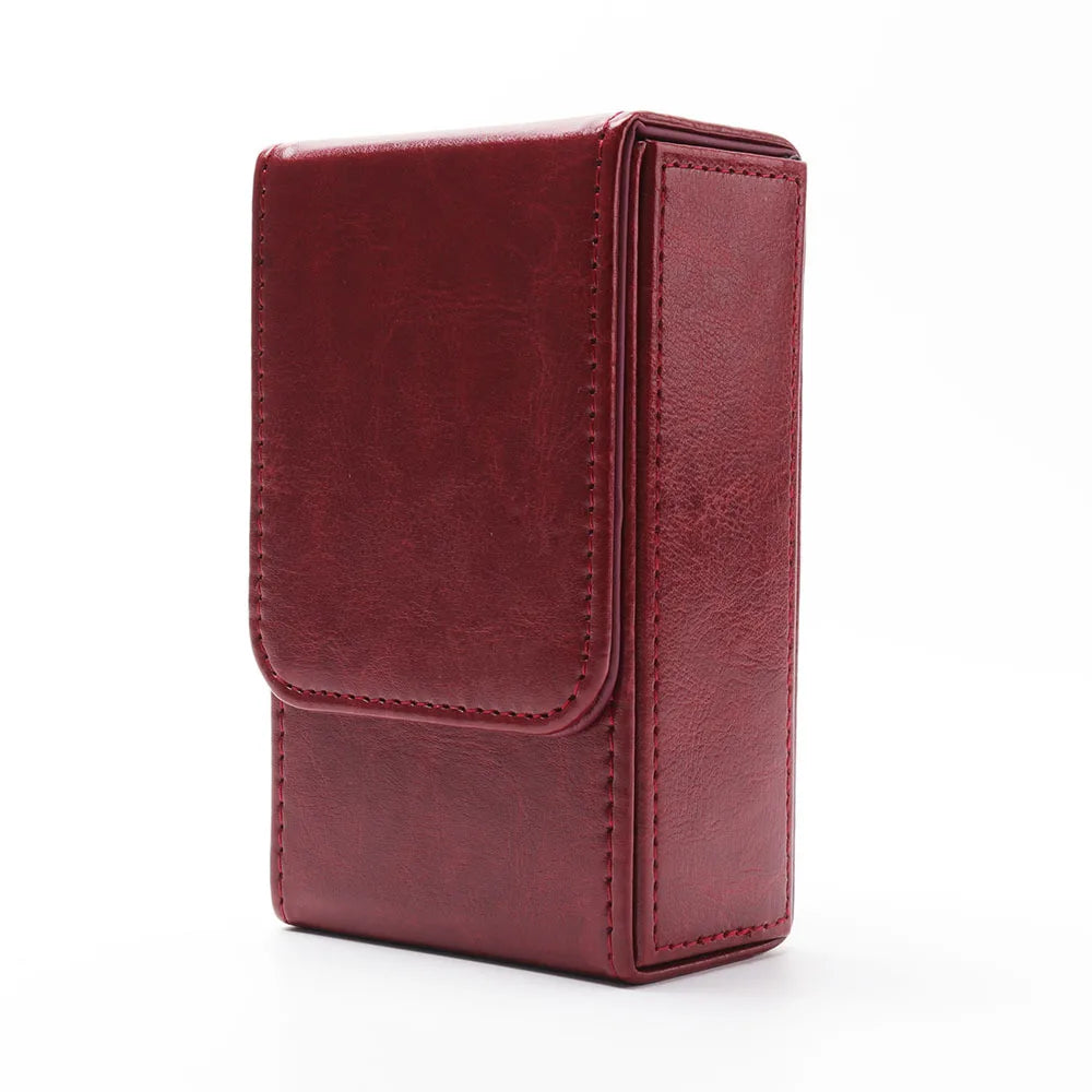 Brand New Customization Printed PU Leather Embossed Logo Poker Decks Playing Tarot Card Case Holder for Collecting Card
