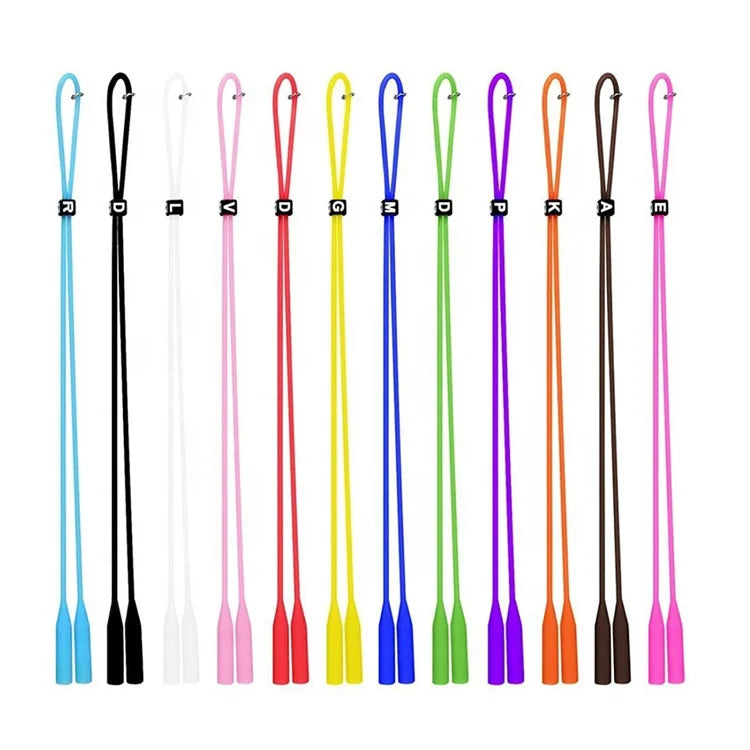 Different Color Eyeglass Straps for Kids Soft Eyeglasses Chain Strap Silicone Cord for Glasses