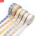 New Lettered Jacquard Webbing Tape Custom Logo Handbag Bags Straps 38mm Width Webbing Tape Polyester Jacquard Webbing for Bags