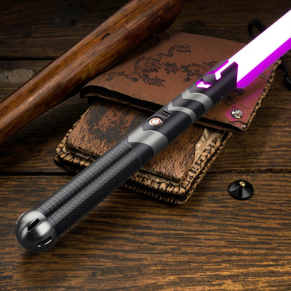 LGT Saber Studio RGB Aluminum Alloy Hilt Heavy-Duty 92cm Blade Gesture Control for Light-Up Safety-Protected CE Toy