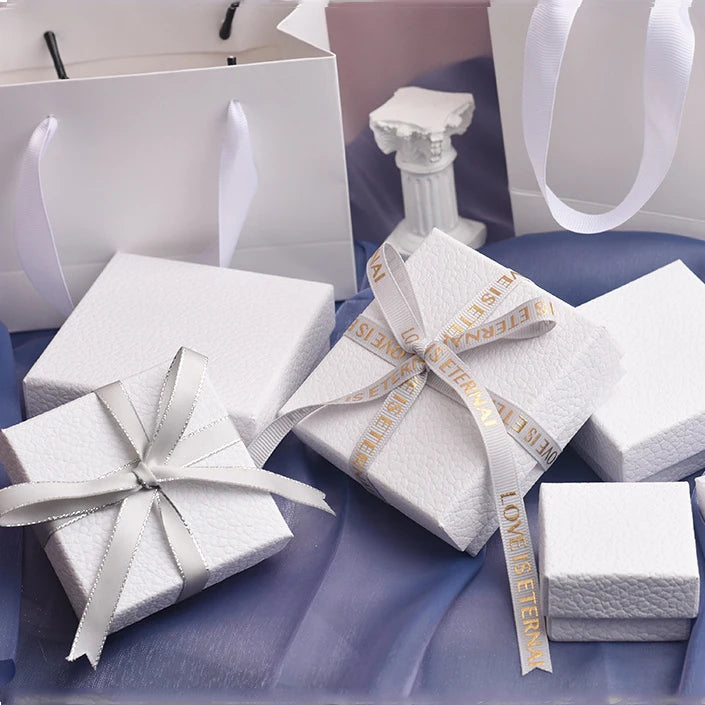 High Quality LATEEN Brand Luxury Cardboard Texture Custom Logo Jewelry Packaging Corrugated Gift Boxes Model LTJY-01