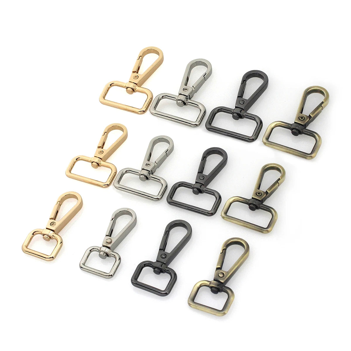 Metal Swivel Snap Hook for Bag Accessories Alloy Snap Hook Clasp D Tail Dog Leash Snap Hook