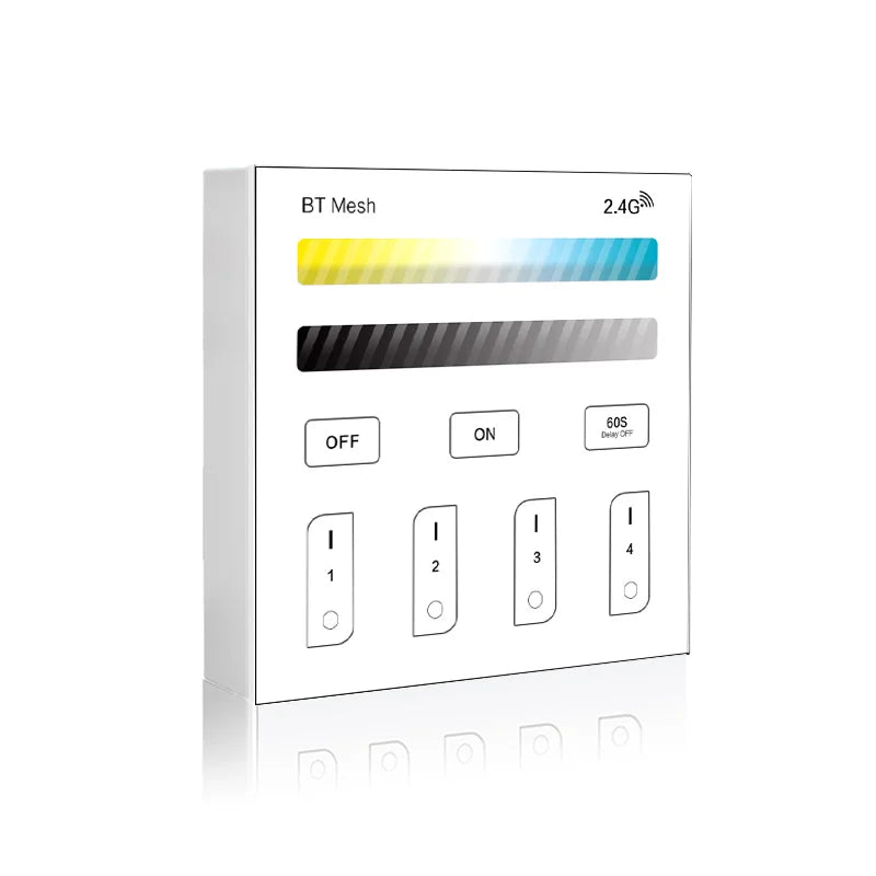 High Voltage 100V-240V 2channel Hao Deng APP Control Panel BT Mesh BLE Touch CCT LED Controller