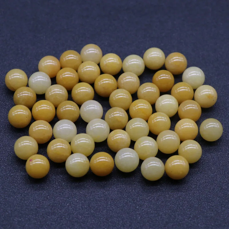 DIY Hot New Natural Yellow Jade Handmade Beads Crystal Gemstone bracelet