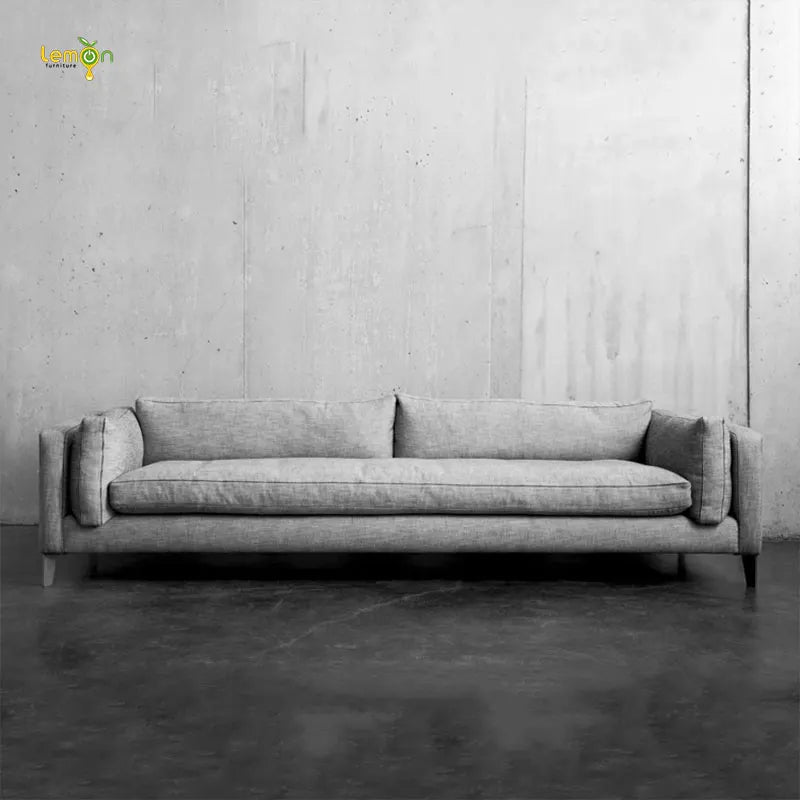 Nordic Minimalist Modern Small-sized Industrial-style Sofa Set for Living Room Detachable Fabric Sofa Combination