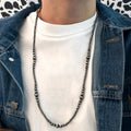 Handmade Hip Hop CCB Navajo Beaded Necklace Western Boho Style 71+5cm Beads Necklace for Men Gift