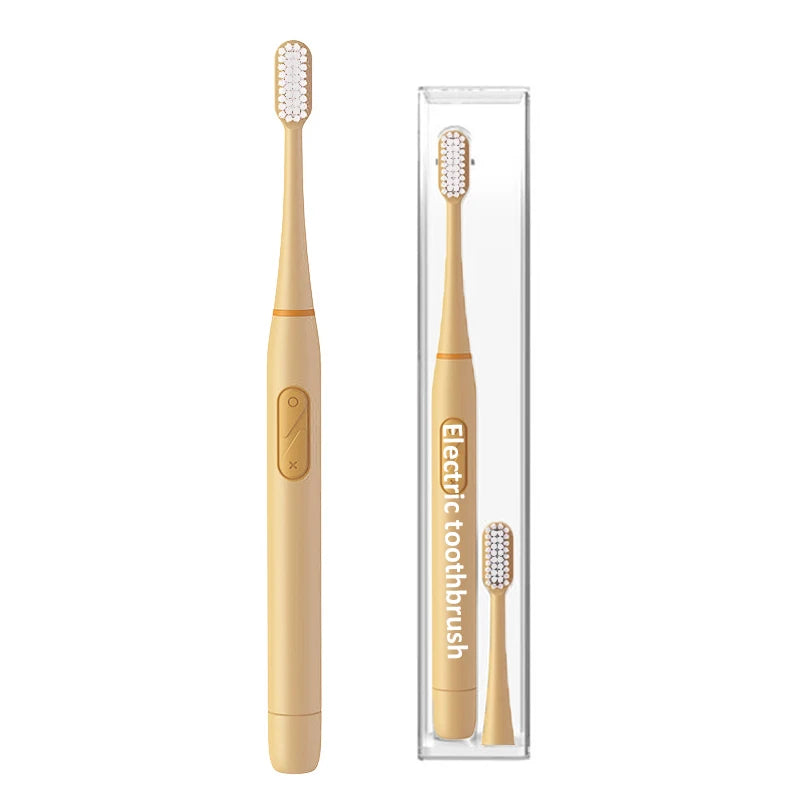 LULA 2026 Custom Portable Vibration Battery Powered Electric Toothbrush with Medium Bristle for Adult Home Use